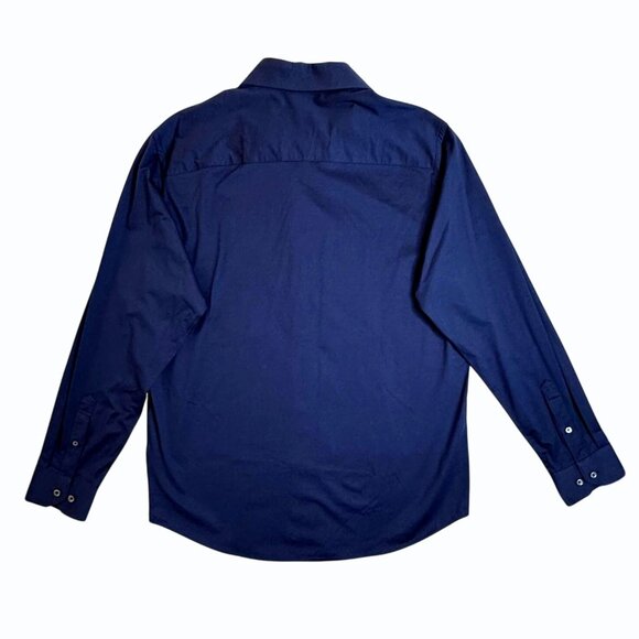 Bugatchi OoohCotton® Solid Button-Up Shirt Mens L Stretch Capsule Luxury Tech - Picture 5 of 16